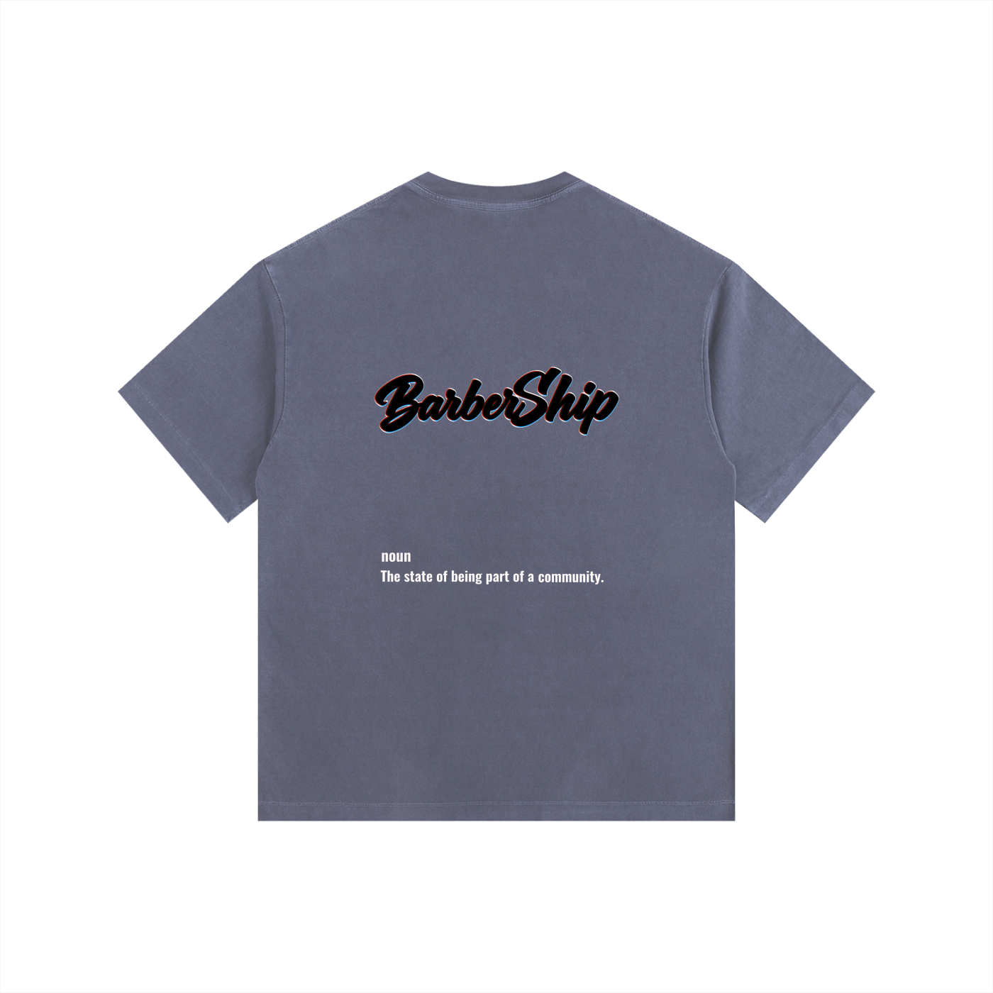 BarberShip Vintage Washed Oversized Cotton T-Shirt