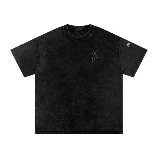 BarberShip Snow Washed Oversized Cotton T-Shirt