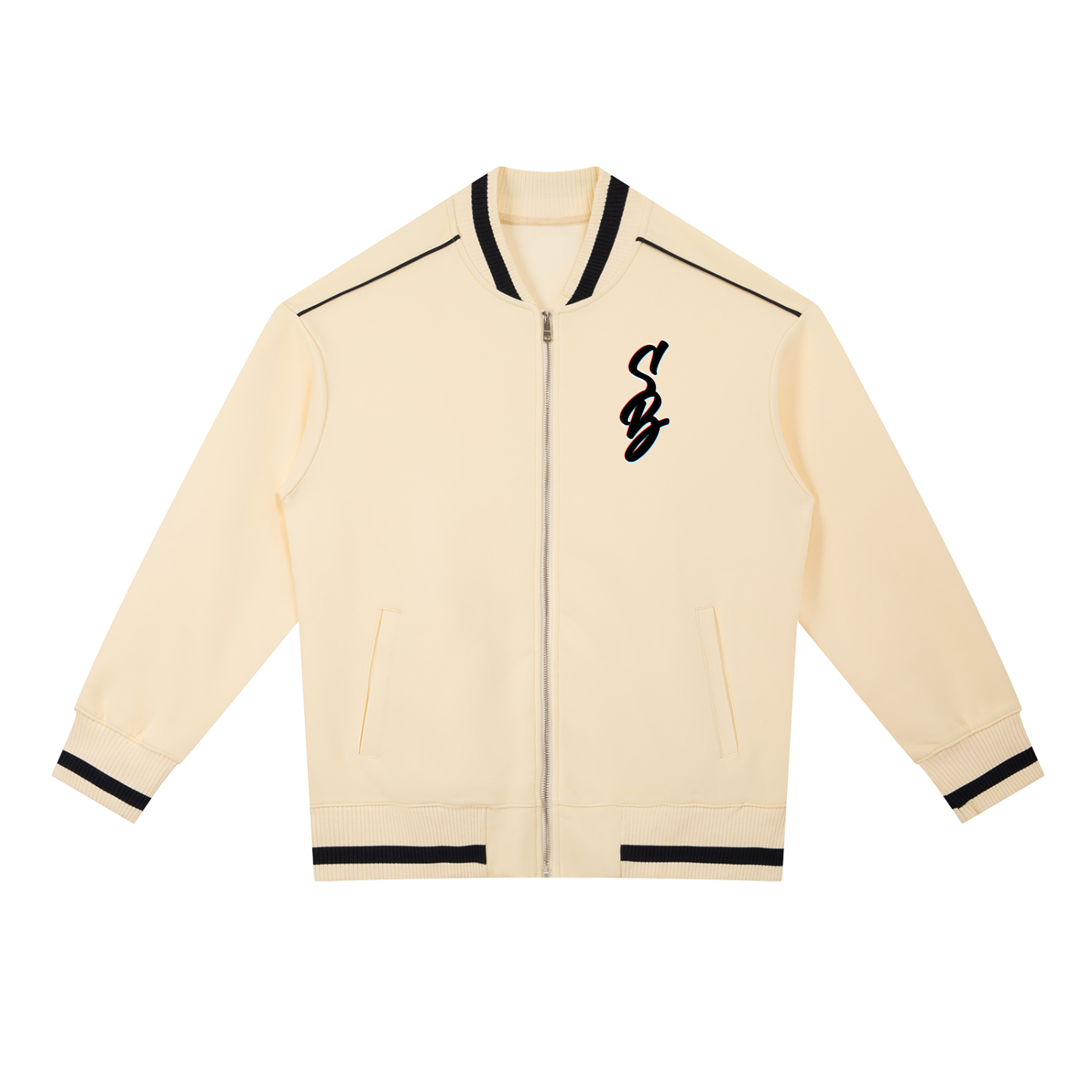BarberShip Piping Zip Bomber Jacket