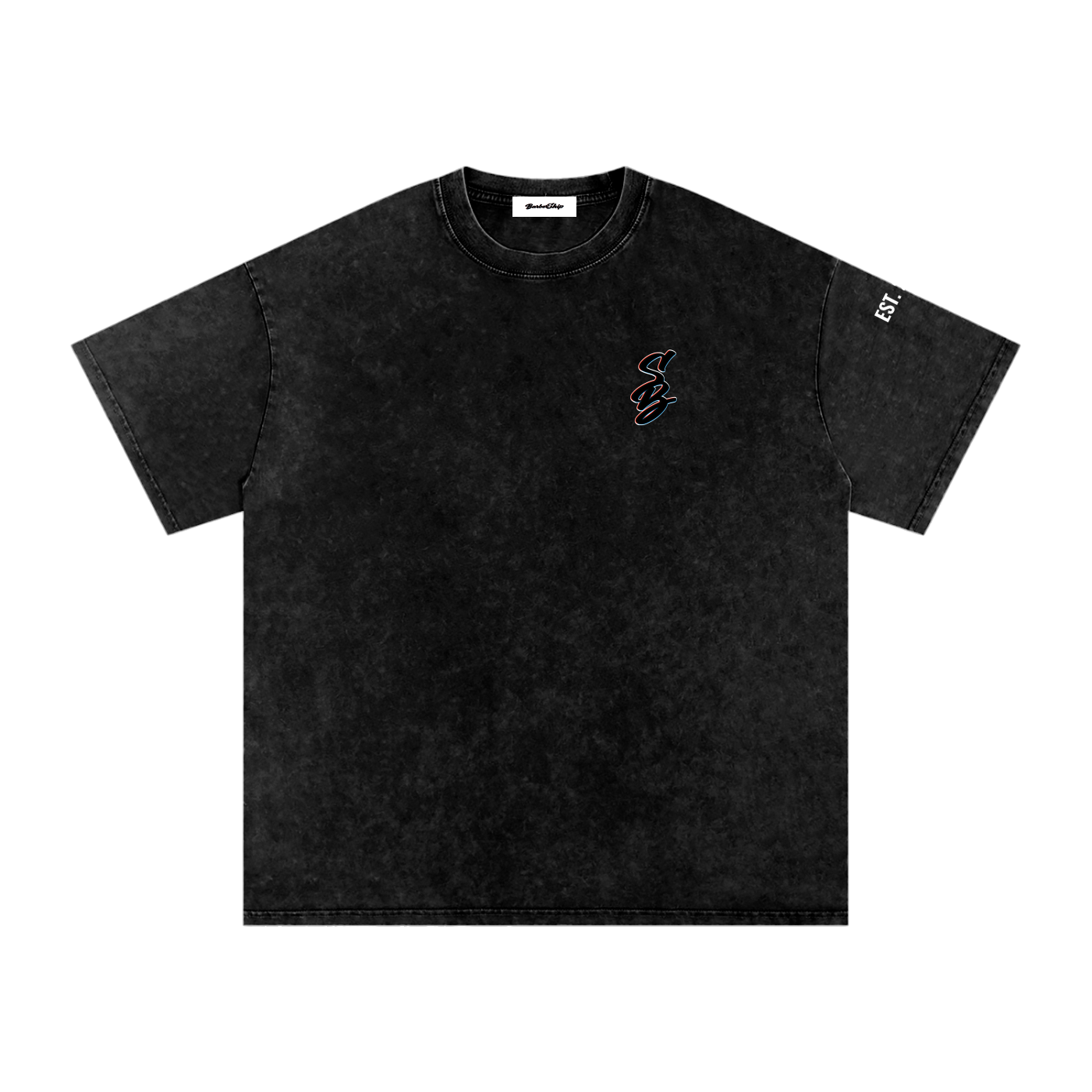 BarberShip Snow Washed Oversized Cotton T-Shirt