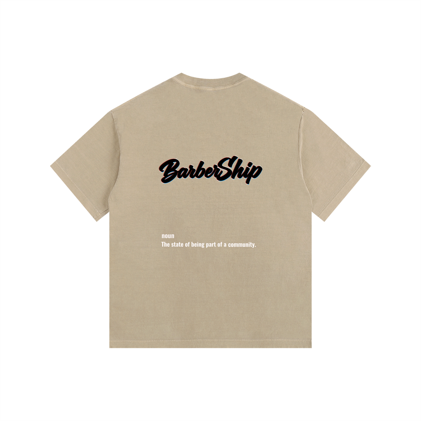 BarberShip Vintage Washed Oversized Cotton T-Shirt