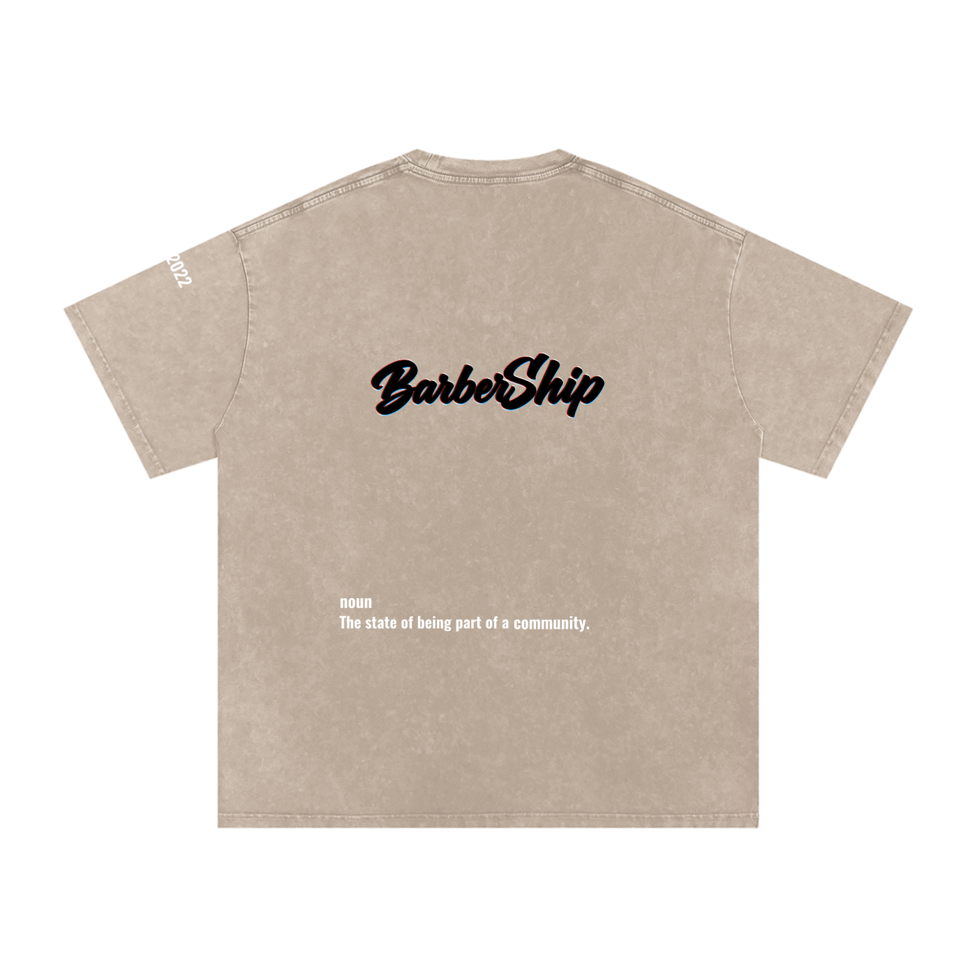 BarberShip Snow Washed Oversized Cotton T-Shirt