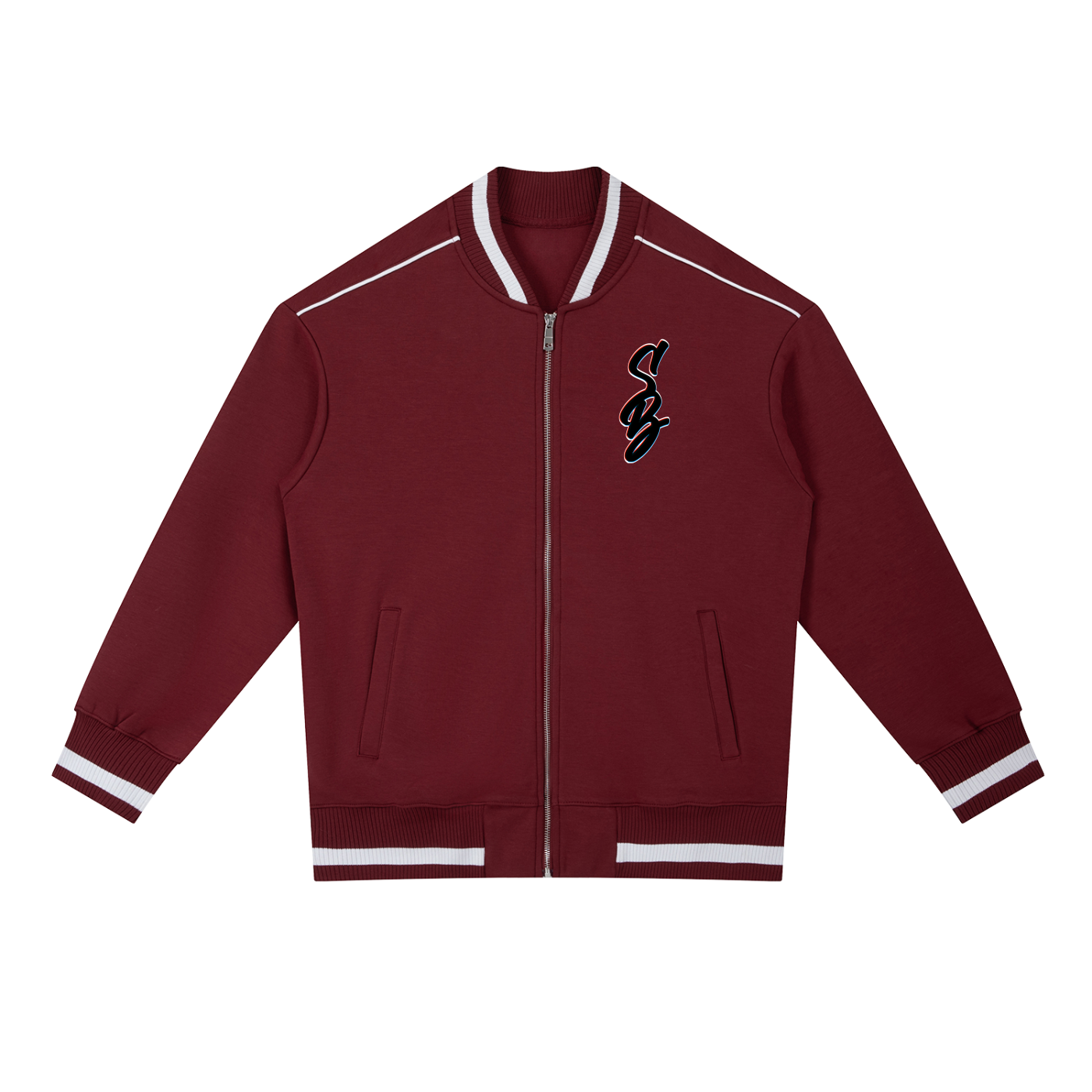 BarberShip Piping Zip Bomber Jacket