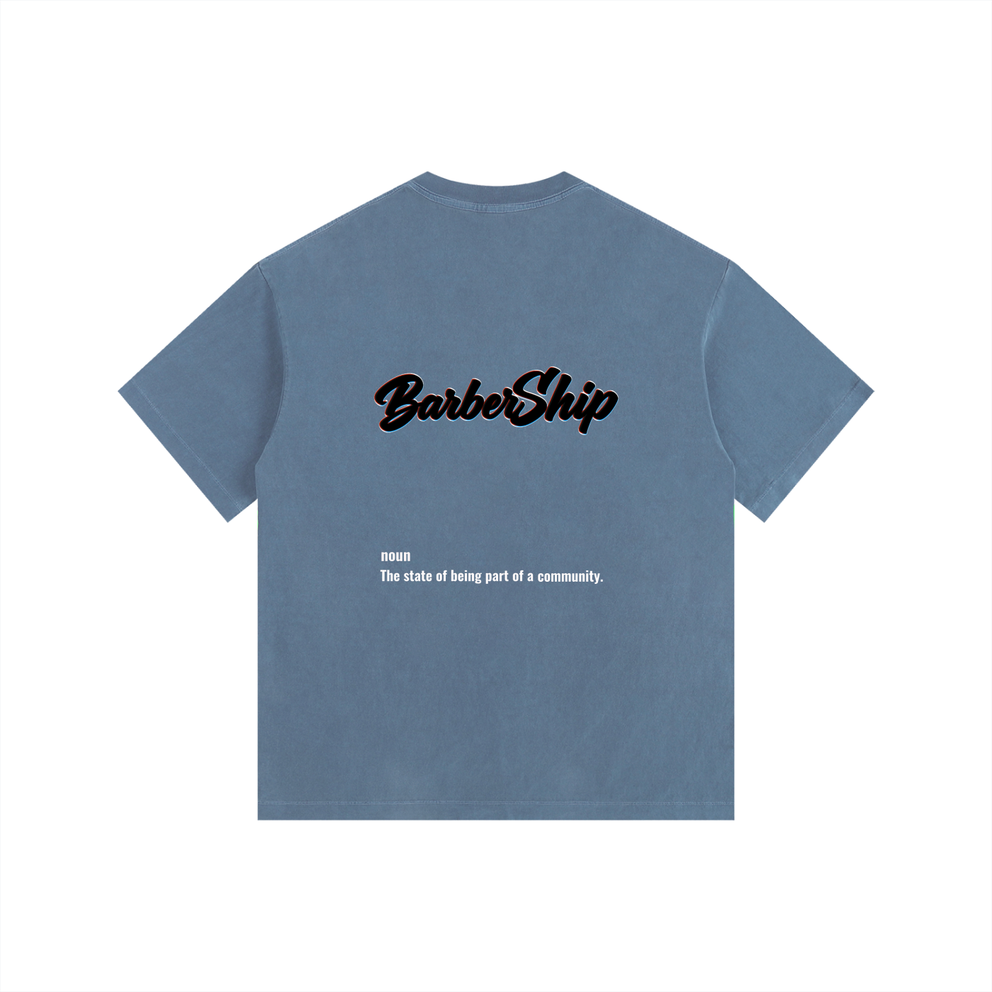BarberShip Vintage Washed Oversized Cotton T-Shirt