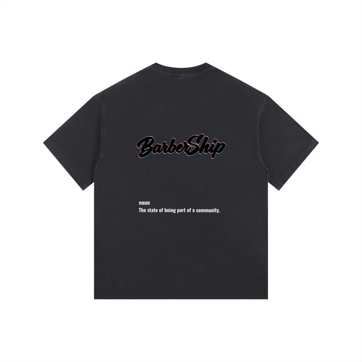 BarberShip Vintage Washed Oversized Cotton T-Shirt
