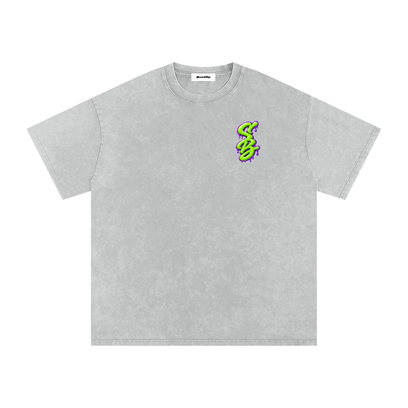 Snow Washed Oversized Cotton T-Shirt