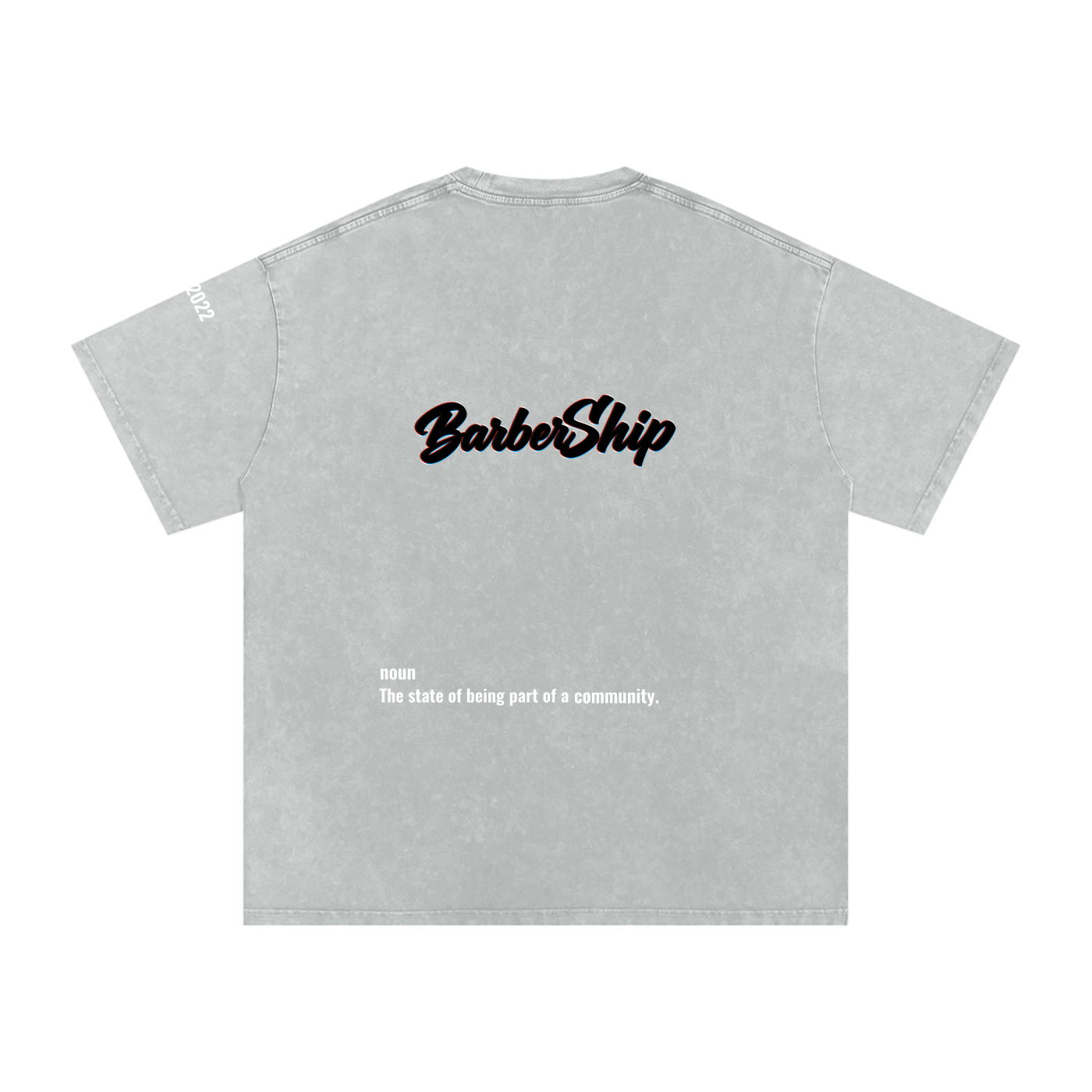 BarberShip Snow Washed Oversized Cotton T-Shirt